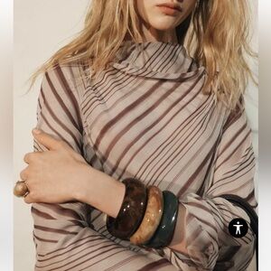 Zara resin 3 pack of resin bracelets